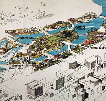 Early rendering of Expo 74