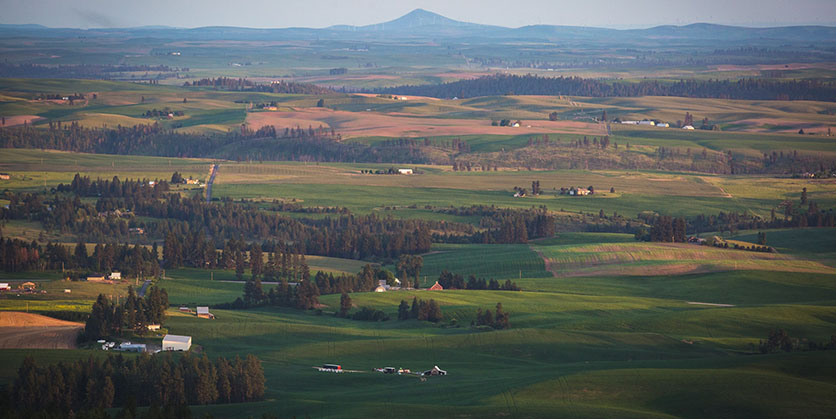 Rocks of Sharon Steptoe view overlooking the landscape
