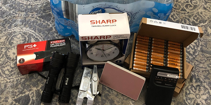 Supplies for an emergency