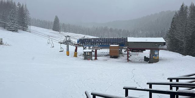 New quad lift at 49 Degrees North