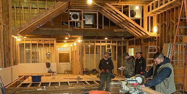 Construction on the Music Conservatory of Sandpoint