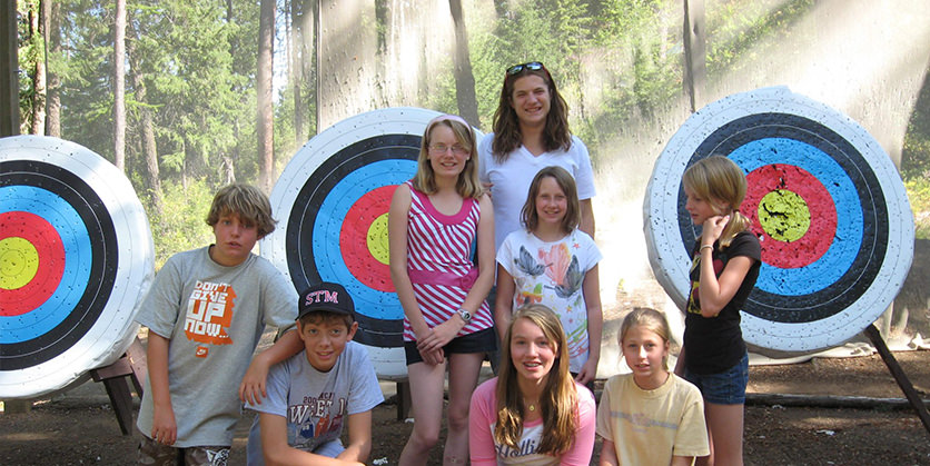 Young people at summer camp