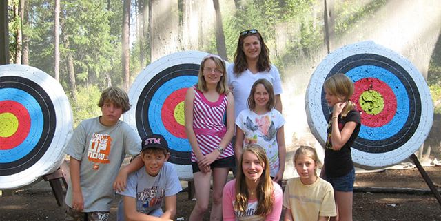 Young people at summer camp