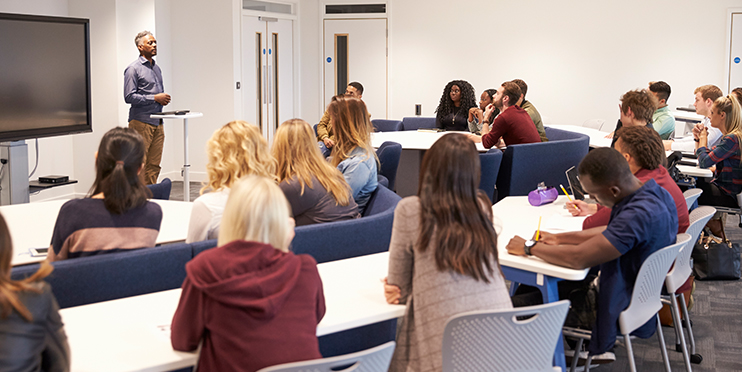 Classroom of students with teacher