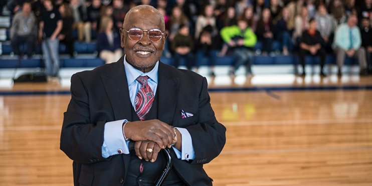 Rev. Happy Watkins smiling