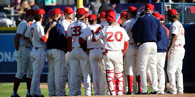 Spokane Indians huddled