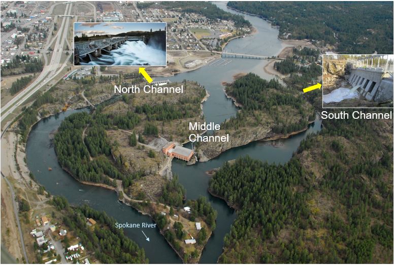 Aerial view of Post Falls HED