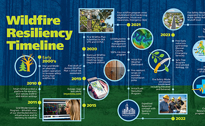 Wildfire resiliency timeline.