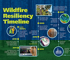 Wildfire resiliency timeline.