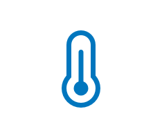Ilustrated icon of a thermometer