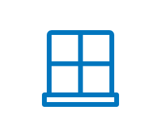 Illustrated icon of a window
