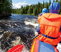 Group rafting