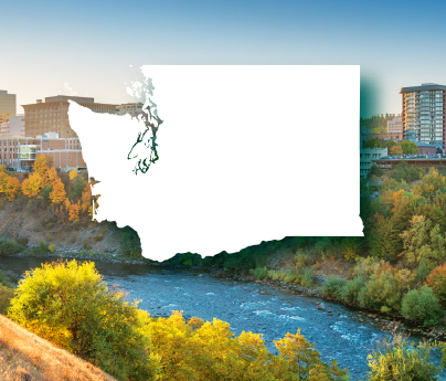 Illustration of Washington state